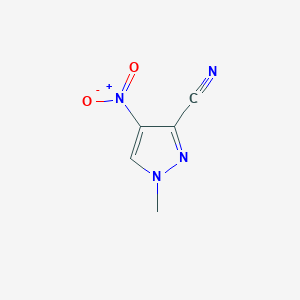 Chemical structure of 1-Methyl-4-nitro-1h-pyrazole-3-carbonitrile