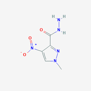 Chemical structure of 1-Methyl-4-nitro-1H-pyrazole-3-carbohydrazide