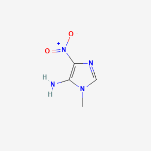Chemical structure of 1-Methyl-4-nitro-1H-imidazol-5-amine