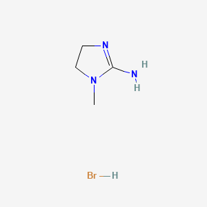 Chemical structure of 2-Amino-1-methyl-2-imidazoline hydrobromide