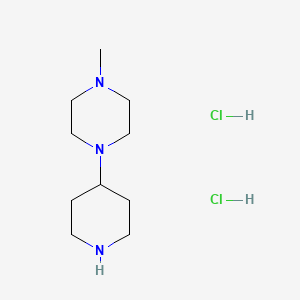 Chemical structure of 1-Methyl-4-(4-piperidyl)piperazine Dihydrochloride