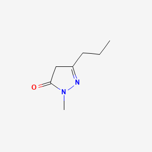 Chemical structure of 1-Methyl-3-n-propyl-2-pyrazolin-5-one