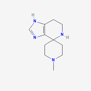 Chemical structure of 1'-methyl-3,5,6,7-tetrahydrospiro[imidazo[4,5-c]pyridine-4,4'-piperidine]