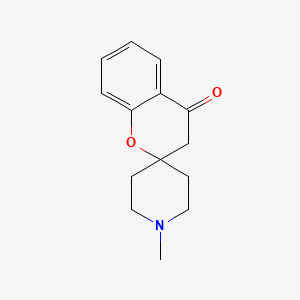 Chemical structure of N-methylspiro[2H-1-benzopyran-2,4'-piperidine]4(3H)-one