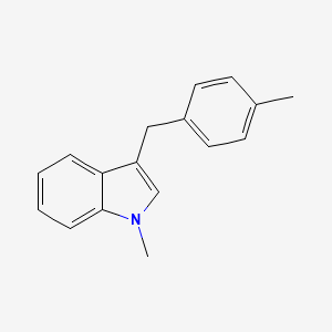 Chemical structure of 1-Methyl-3-(4-methylbenzyl)-1H-indole