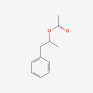 Chemical structure of 1-Methyl-2-phenylethyl Acetate