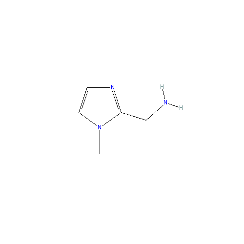 Chemical structure of 1-Methyl-2-imidazolemethanamine