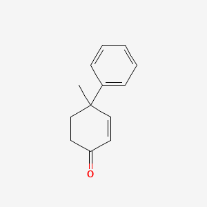 Chemical structure of 4-Methyl-4-phenylcyclohex-2-en-1-one