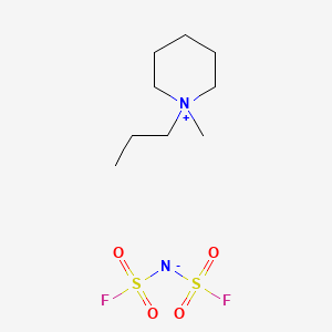 Chemical structure of 1-Methyl-1-propylpiperidinium Bis(fluorosulfonyl)imide