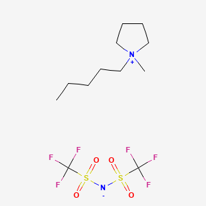 Chemical structure of 1-Methyl-1-pentylpyrrolidinium Bis(trifluoromethanesulfonyl)imide