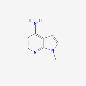 Chemical structure of 1-Methyl-1H-pyrrolo[2,3-b]pyridin-4-amine