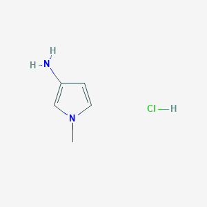 Chemical structure of 1-Methyl-1H-pyrrol-3-amine hydrochloride