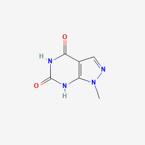 Chemical structure of 1-Methyl-1H-pyrazolo[3,4-d]pyrimidine-4,6(5H,7H)-dione