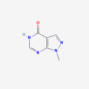 Chemical structure of 1-Methyl-1H-pyrazolo[3,4-d]pyrimidin-4-ol