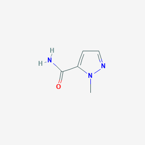 Chemical structure of 1-Methyl-1H-pyrazole-5-carboxamide