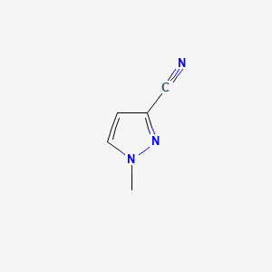 Chemical structure of 1-Methyl-1H-pyrazole-3-carbonitrile