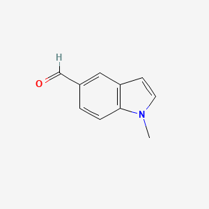 Chemical structure of 1-Methyl-1H-indole-5-carbaldehyde