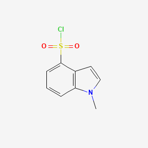 Chemical structure of 1-Methyl-1H-indole-4-sulfonyl chloride