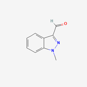 Chemical structure of 1-methyl-1H-indazole-3-carbaldehyde
