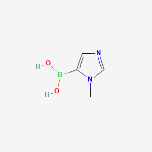 Chemical structure of 1-Methyl-1H-imidazole-5-boronic acid