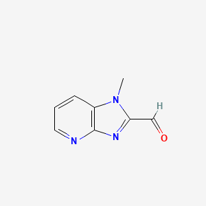 Chemical structure of 1-Methyl-1H-imidazo[4,5-b]pyridine-2-carbaldehyde