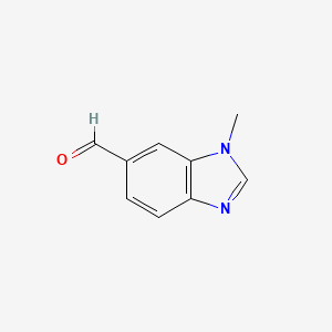 Chemical structure of 1-Methyl-1H-benzo[d]imidazole-6-carbaldehyde
