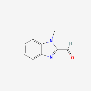 Chemical structure of 1-methyl-1H-1,3-benzodiazole-2-carbaldehyde