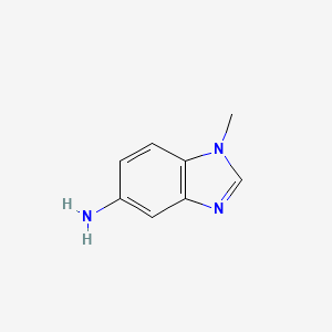 Chemical structure of 1-methyl-1H-1,3-benzodiazol-5-amine