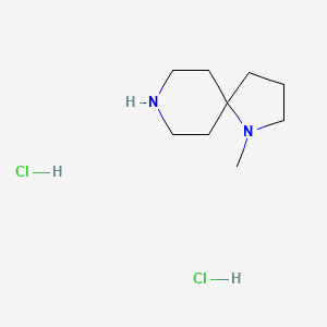 Chemical structure of 1-methyl-1,8-diazaspiro[4.5]decane dihydrochloride