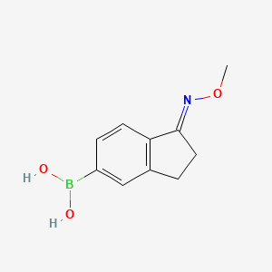 Chemical structure of 1-Methoxyiminoindan-5-boronic acid