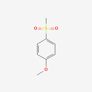 Chemical structure of 1-methoxy-4-methylsulfonylbenzene