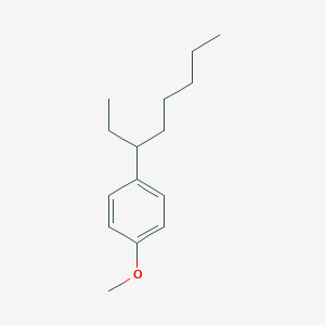 Chemical structure of 1-Methoxy-4-(octan-3-yl)benzene