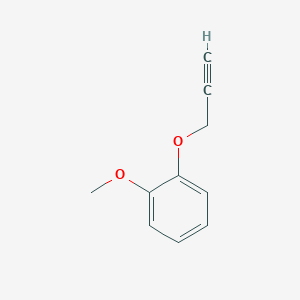 Chemical structure of 1-Methoxy-2-(prop-2-yn-1-yloxy)benzene