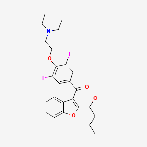 Chemical structure of 1-Methoxy Amiodarone