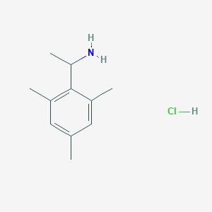 Chemical structure of 1-Mesitylethanamine hydrochloride