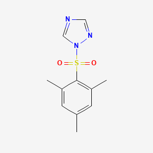 Chemical structure of 1-Mesitylenesulfonyl-1,2,4-Triazole