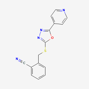 Chemical structure of 1-Mercapto-4-phenyl-4H-[1,2,4]triazolo[4,3-a]quinazolin-5-one