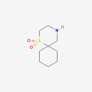 Chemical structure of 1-Thia-4-azaspiro[5.5]undecane, 1,1-dioxide