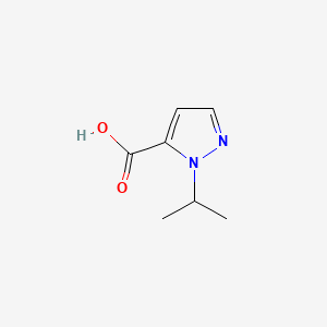 Chemical structure of 1-Isopropylpyrazole-5-carboxylic Acid