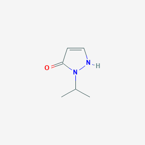 Chemical structure of 1-Isopropyl-1H-pyrazol-5-ol