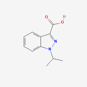 Chemical structure of 1-Isopropyl-1H-indazole-3-carboxylic acid