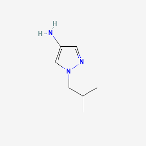 Chemical structure of 1-Isobutyl-1H-pyrazol-4-amine