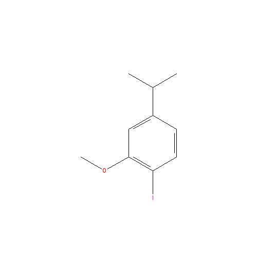 Chemical structure of 1-Iodo-4-isopropyl-2-methoxybenzene