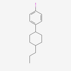 Chemical structure of 1-(Trans-4-propylcyclohexyl)-4-iodobenzene