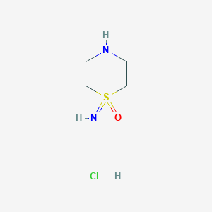 Chemical structure of 1-Iminothiomorpholine 1-oxide hydrochloride