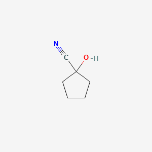 Chemical structure of 1-Hydroxycyclopentanecarbonitrile