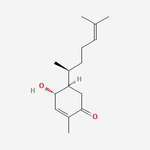 Chemical structure of 1-Hydroxybisabola-2,10-dien-4-one