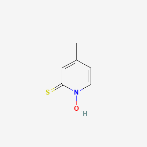 Chemical structure of 1-Hydroxy-4-methyl-2(1H)-pyridinethione