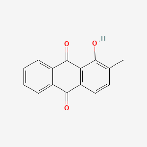 Chemical structure of 1-Hydroxy-2-methylanthraquinone