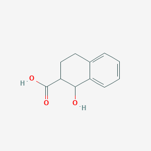 Chemical structure of 1-Hydroxy-1,2,3,4-tetrahydronaphthalene-2-carboxylic acid